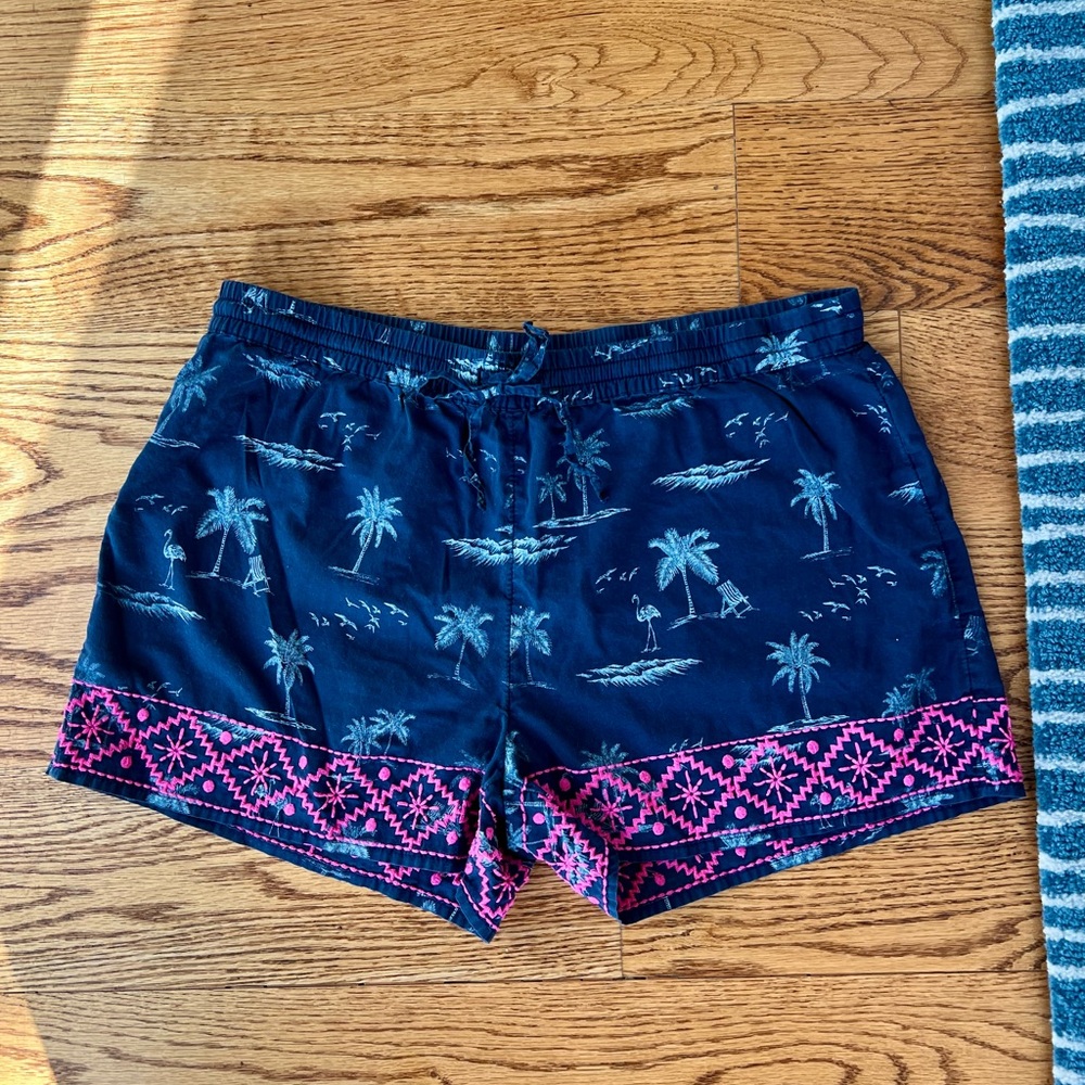 GAP Tropical Lounge Shorts Navy